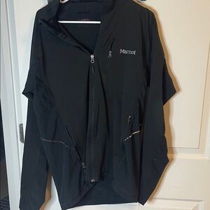 Marmot Midnight Black Windbreaker, XL